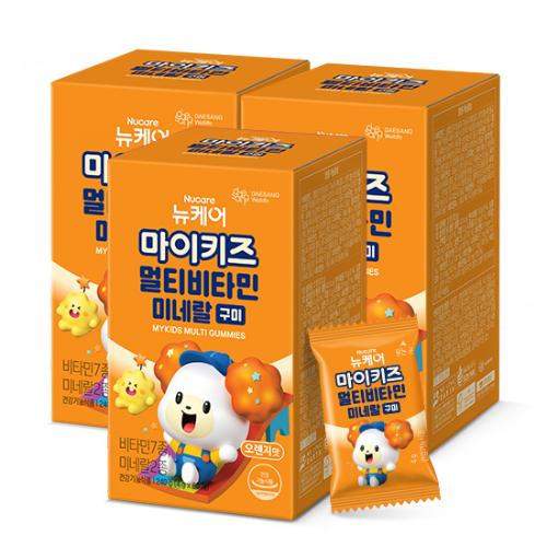 마이키즈 멀티비타민미네랄 구미 (4g×60구미)X3 /60일분