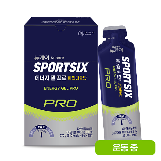 뉴케어 스포식스 에너지 젤 프로 파인애플맛 (45g×6포)