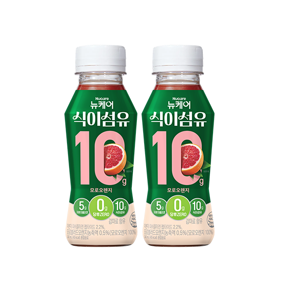 [예약구매] 뉴케어 식이섬유 10g 모로오렌지맛 (6입)X2 + 식이섬유 케일사과맛 (6입) 증정 + 포토리뷰 적립금 3,000원 적립(11월4주차/ID당1회)/10.24 순차출고_2