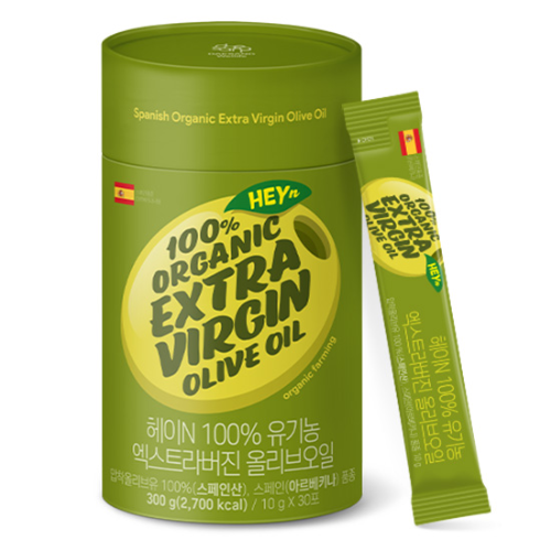 헤이N 100% 유기농 엑스트라버진 올리브오일 (10g x 30포)