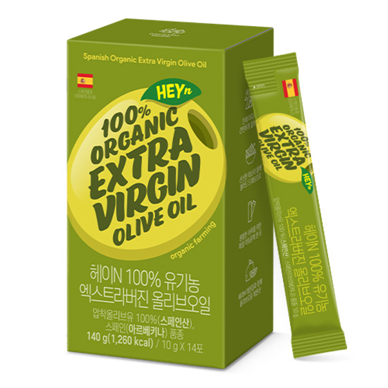 [웰니스 레터] 헤이N 100% 유기농 엑스트라버진 올리브오일 (10g x 14포) + 헤이N 100% 유기농 레몬즙 (20ml x 14포)_2