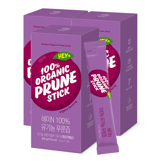 [블랙 프라이데이 특가] 헤이N 100% 유기농 푸룬즙 280g (20g x 14포)X3