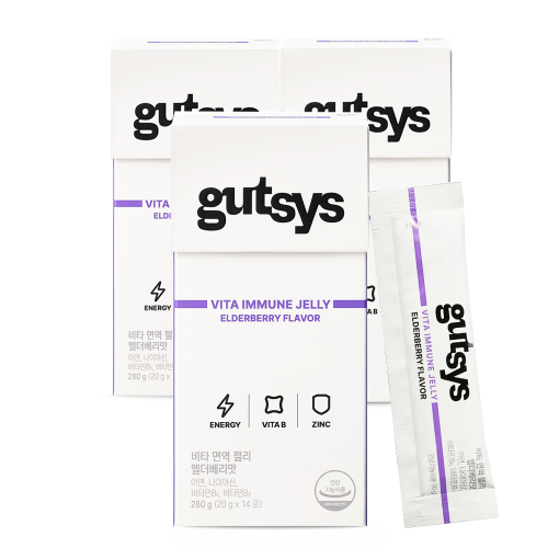 gutsys 것시스 비타 면역 젤리 (20 gX14포)X3 /42일분 (소비기한 : 2026.04.16)