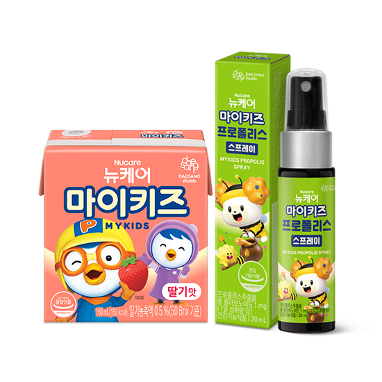 [12월 마이키즈 이벤트] 뉴케어 마이키즈 딸기맛 150ml (24팩) + 프로폴리스 스프레이 (30ml) + 포토리뷰 적립금 2,000원 적립 (1월 4주차/ID당 1회)_2