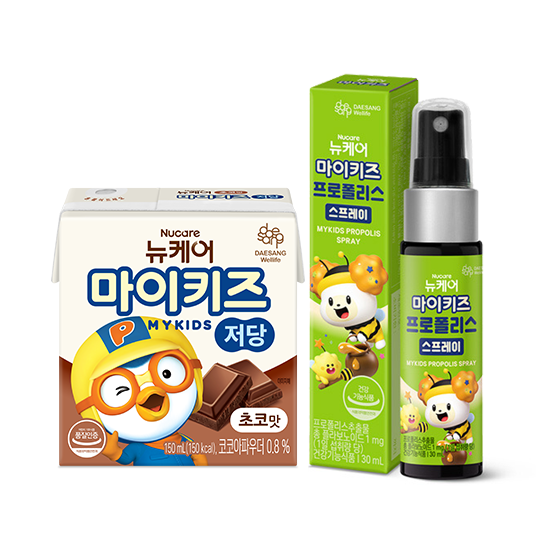 [12월 마이키즈 이벤트] 뉴케어 마이키즈 저당 초코맛 150ml (24팩) + 프로폴리스 스프레이 (30ml) + 포토리뷰 적립금 2,000원 적립 (1월 4주차/ID당 1회)_2