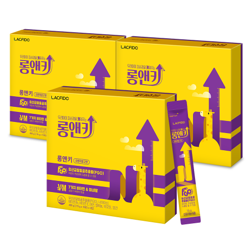 락피도 롱앤키 450g (15 gx30포)X3 /90일분