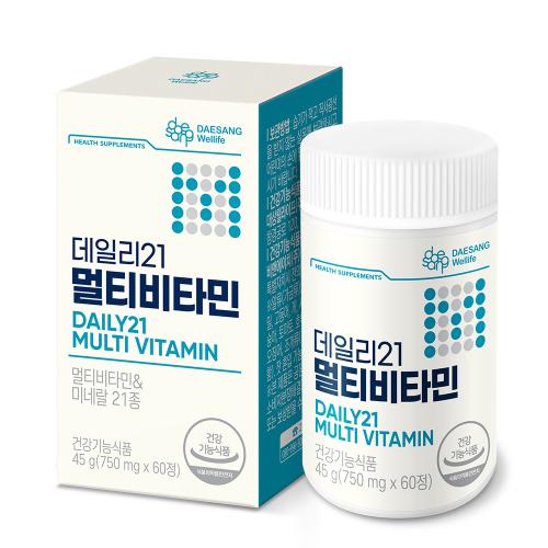 [핫딜특가] 데일리21 멀티비타민 (750 mgX60정) /60일분