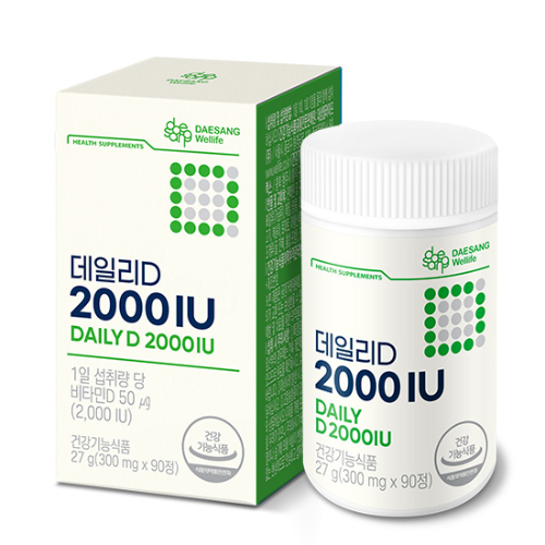 [핫딜특가] 데일리D 2000IU (300 mgX90정) /90일분
