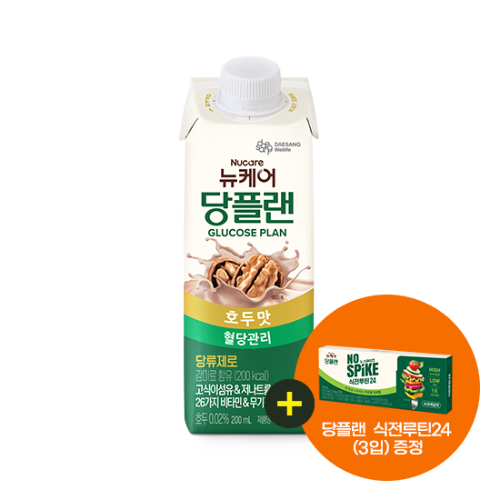 당플랜 호두맛 200ml (24팩) + 당플랜 노스파이크 식전루틴 24 (3입) 증정
