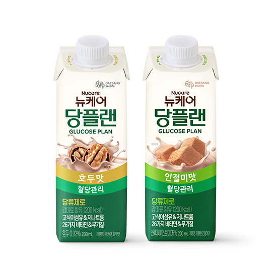 [뉴케어 이벤트] 당플랜 호두맛 200ml (24팩) + 인절미맛 200ml (24팩) + 적립금 5,000원 증정