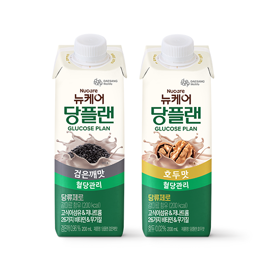 [뉴케어 이벤트] 당플랜 검은깨맛 200ml (24팩) + 호두맛 200ml (24팩) + 적립금 5,000원 증정 