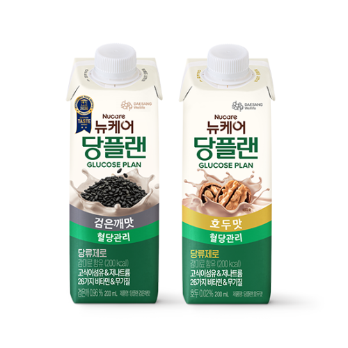 [뉴케어 이벤트] 당플랜 검은깨맛 200ml (24팩) + 호두맛 200ml (24팩) + 적립금 5,000원 증정 