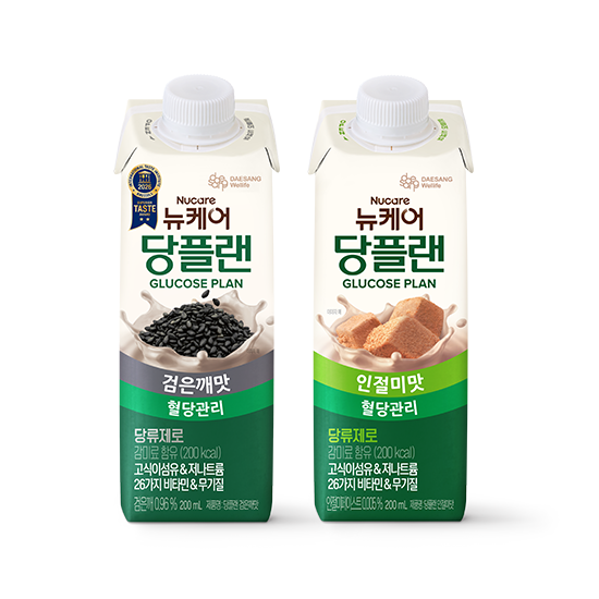 [뉴케어 이벤트] 당플랜 검은깨맛 200ml (24팩) + 인절미맛 200ml (24팩) + 적립금 5,000원 증정_1