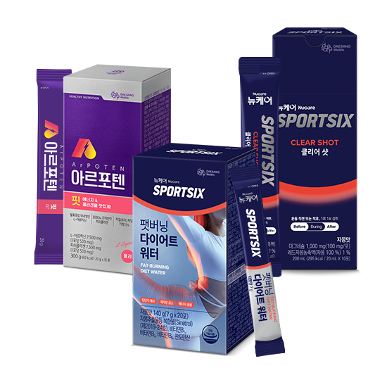 [새해 자기관리 팩] 뉴케어 스포식스 팻버닝 다이어트 워터 1EA + 스포식스 클리어 샷 1EA + 아르포텐 핏 1EA