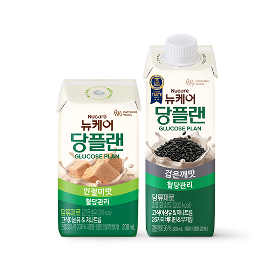 당플랜 인절미맛 빨대형 200ml (24팩) + 당플랜 검은깨맛 200ml (24팩)_1
