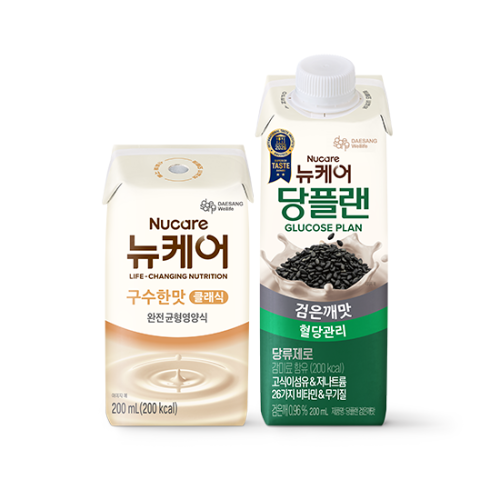 뉴케어 구수한맛 클래식 (빨대형) 200ml (24팩) + 당플랜 검은깨맛 200ml (24팩)