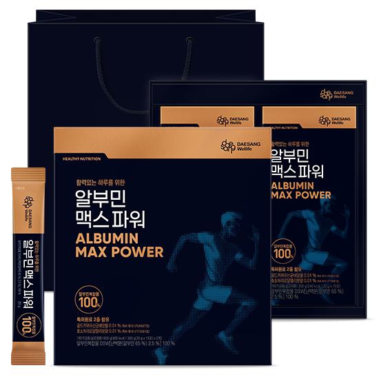 [가정의달 패밀리세일] 알부민 맥스 파워 SET (20 g×15포 2입) + 꿀자몽홍삼, 코큐텐, 애사비쏙구미 체험팩 3종 증정_2