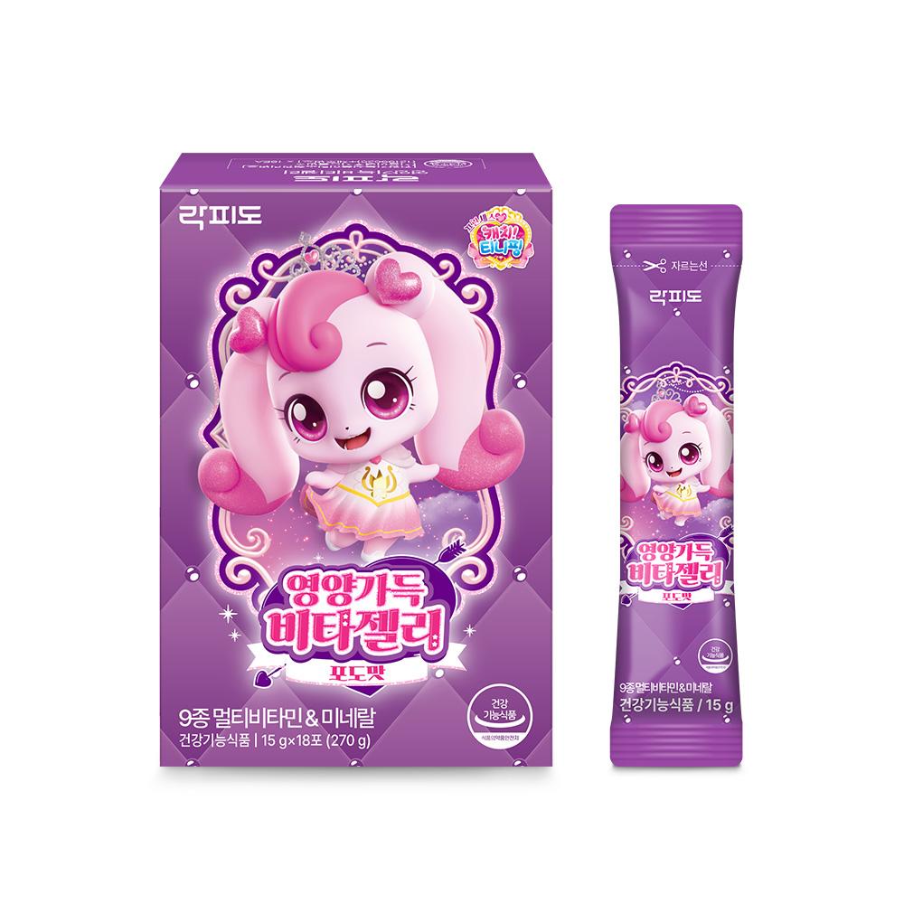 락피도 캐치티니핑 시즌6 영양가득 비타젤리 (15 g×18포) /18일분 + 적립금 1,000원 증정_2
