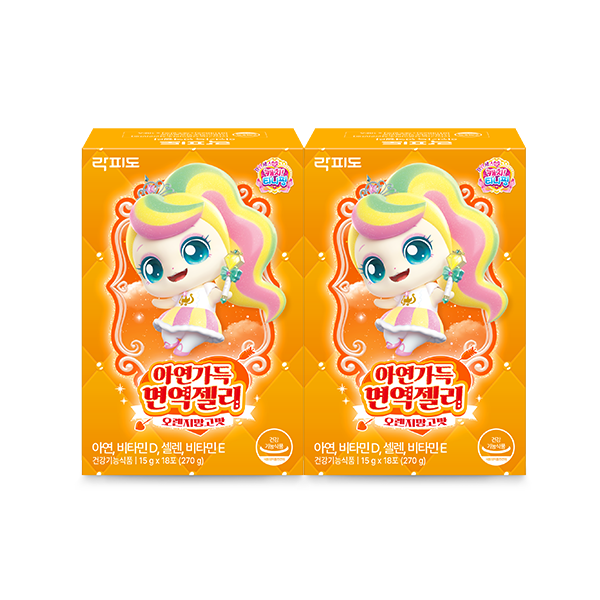 [3월 이벤트] 락피도 캐치티니핑 시즌6 아연가득 면역젤리 (15 g×18포)X2 /36일분 + 포토리뷰 작성시 적립금 3,000원 적립 (4월 4주차/ID당1회)_2