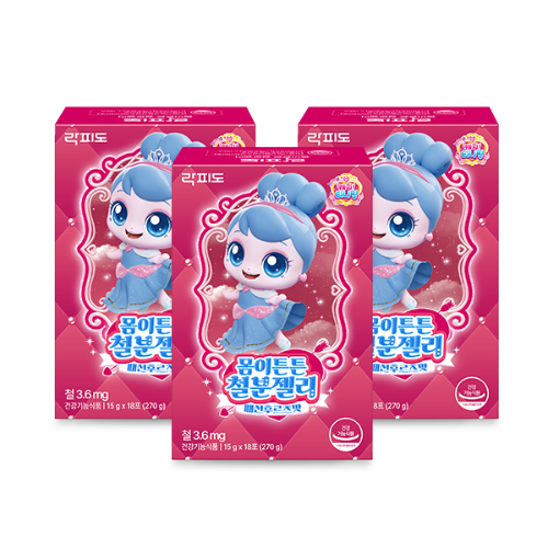 락피도 캐치티니핑 시즌6 몸이튼튼 철분젤리 (15 g×18포)X3 /54일분