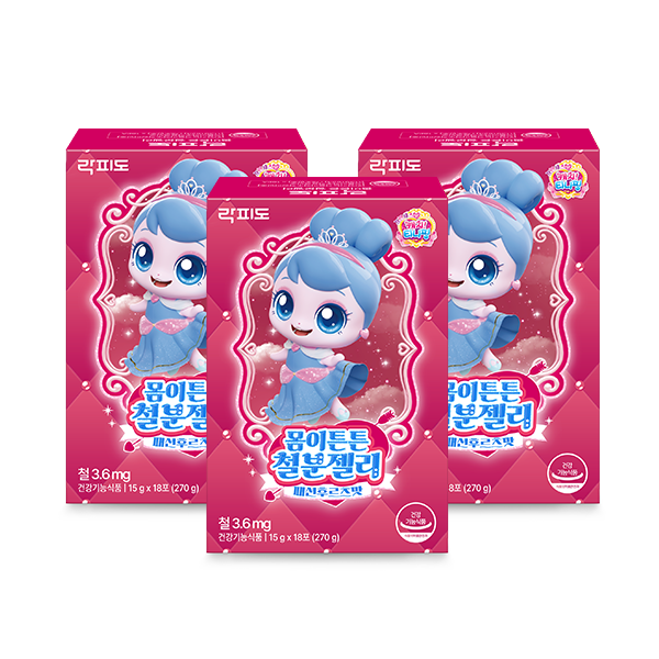 락피도 캐치티니핑 시즌6 몸이튼튼 철분젤리 (15 g×18포)X3 /54일분 + 적립금 3,000원 증정_2