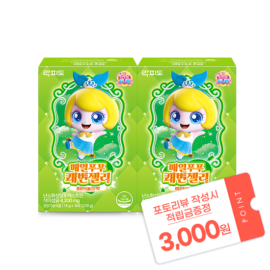 [3월 이벤트] 락피도 캐치티니핑 시즌6 매일푸푸 쾌변젤리 (15 g×18포)X2 /36일분 + 포토리뷰 작성시 적립금 3,000원 적립 (4월 4주차/ID당1회)_1