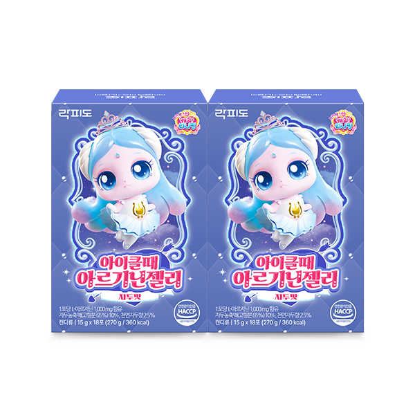 [락피도 온가족 기획전] 락피도 캐치티니핑 시즌6 아이클때 아르기닌젤리 (15 g×18포)X2 /36일분 + 아이반짝 빌베리젤리 1개 증정_2