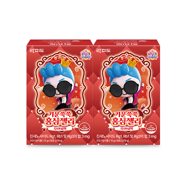 [3월 이벤트] 락피도 캐치티니핑 시즌6 기운쑥쑥 홍삼젤리 (15 g×18포)X2 /36일분 + 포토리뷰 작성시 적립금 3,000원 적립 (4월 4주차/ID당1회)_2