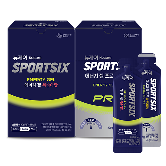 [21K 하프 마라톤 패키지] 뉴케어 스포식스 에너지 젤 복숭아맛 1EA + 에너지 젤 프로 파인애플맛 1EA + 소프트 플라스크 1EA_2