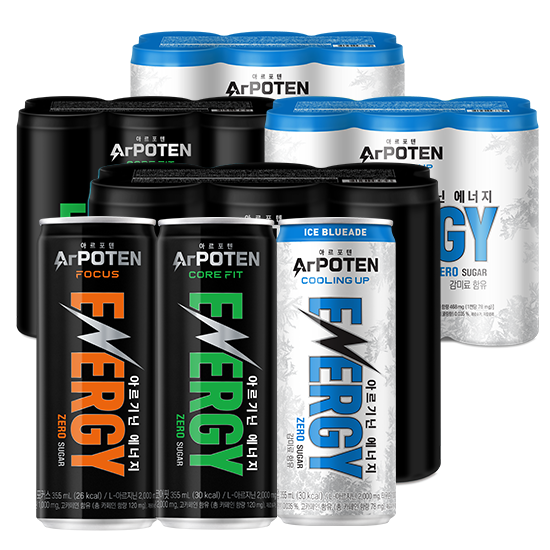 [쿨링업 패키지] 아르포텐(ArPOTEN) 쿨링업(12입) + 포커스(6입) + 코어핏(6입) / 총 24캔