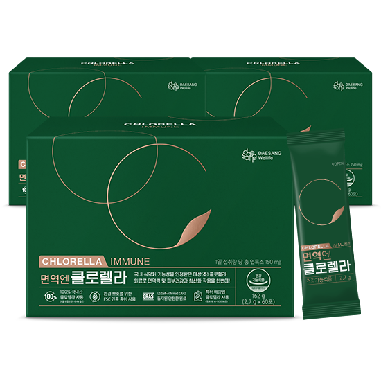 [웰세페 베스트템 특가] 면역엔 클로렐라 (2.7 gx60포)X3 /90일분 + 적립금 3,000원 증정_2