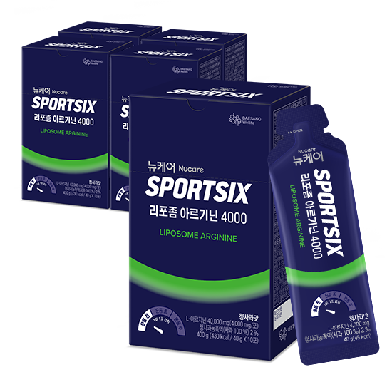 [핫딜특가] 뉴케어 스포식스 리포좀 아르기닌 4000 (40gX10포)X5 /50회분_2