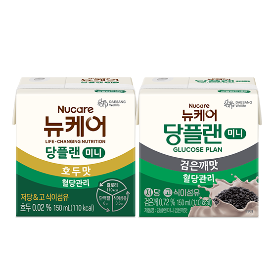 [가정의달 패밀리세일] 당플랜 미니 호두맛 150ml (24팩) + 미니 검은깨맛 150ml (24팩)