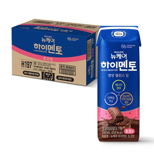 [럭키드로우 5월 1일 오전 10시 오픈] 뉴케어 하이멘토 초코맛 200ml (24팩) / 소비기한 26.11.28