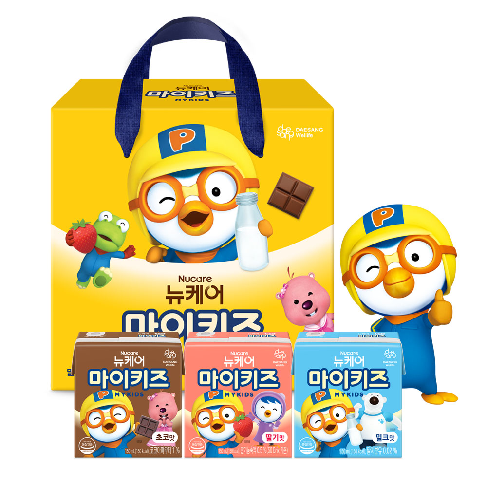 [핫딜특가] 뉴케어 마이키즈 3종 (밀크맛/초코맛/딸기맛) 150ml (15팩)  _1