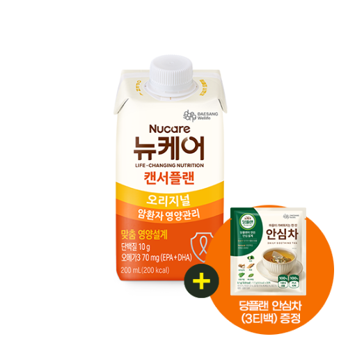 뉴케어 캔서플랜 200ml (24팩) + 당플랜 안심차 (3티백) 증정