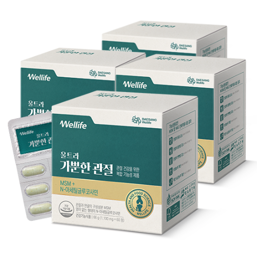 [다다익선 특가] 울트라 가뿐한 관절 (1,100 mg×60정)X4 /120일분