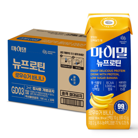 마이밀 뉴프로틴 로우슈거 바나나 190ml (30팩)_1