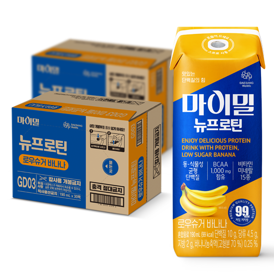 마이밀 뉴프로틴 로우슈거 바나나 190ml (60팩)_1