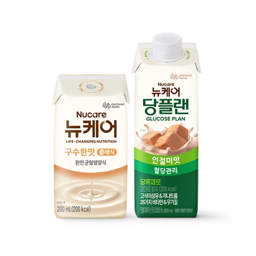뉴케어 구수한맛 클래식 (빨대형) 200ml (24팩) + 당플랜 인절미맛 200ml (24팩)