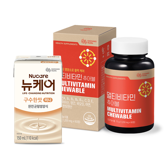 뉴케어 미니 구수한맛 150ml (24팩) + 멀티비타민 츄어블 (1,200 mgx60정) /60일분_2