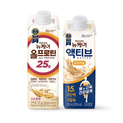 뉴케어 올프로틴 고소한맛 245ml (24팩) + 액티브 오리지널 200ml (24팩)