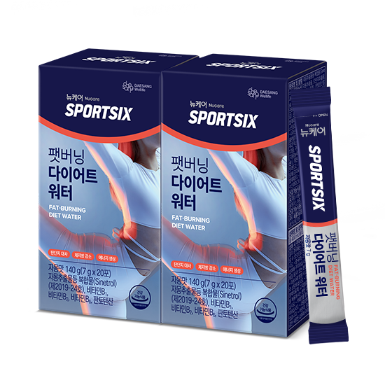 [7월 이벤트] 뉴케어 스포식스 팻버닝 다이어트워터 2박스(총 60포) + 적립금 15,000원 + 포토리뷰적립금 2,000원 (8월4주/ID당1회) + 아르포텐코어핏 6캔증정_2