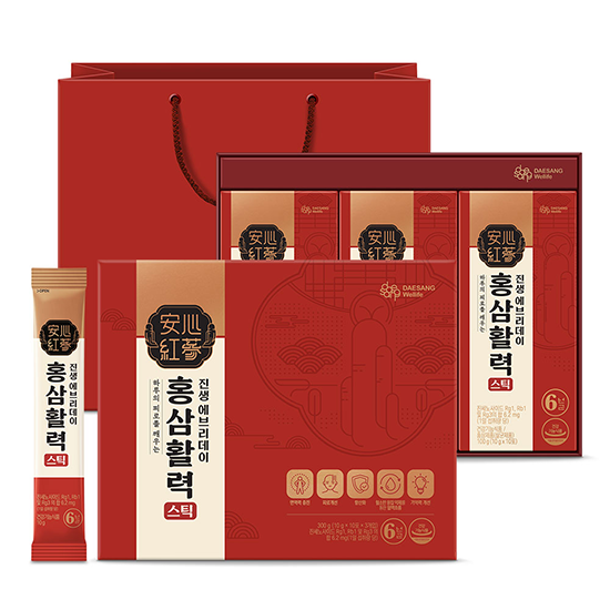 진생에브리데이 홍삼활력스틱 1박스 (30일분) + 적립금 1,000원 증정 + 티니핑 아르기닌 스틱 젤리 1개 증정_3
