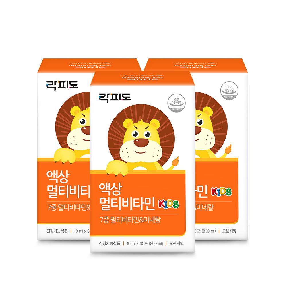 [헬시페스타 특가] 락피도 액상 멀티비타민 3박스 (90일분) + 적립금 3,000원 증정 + 티니핑 아르기닌 스틱 젤리 1개 증정_3