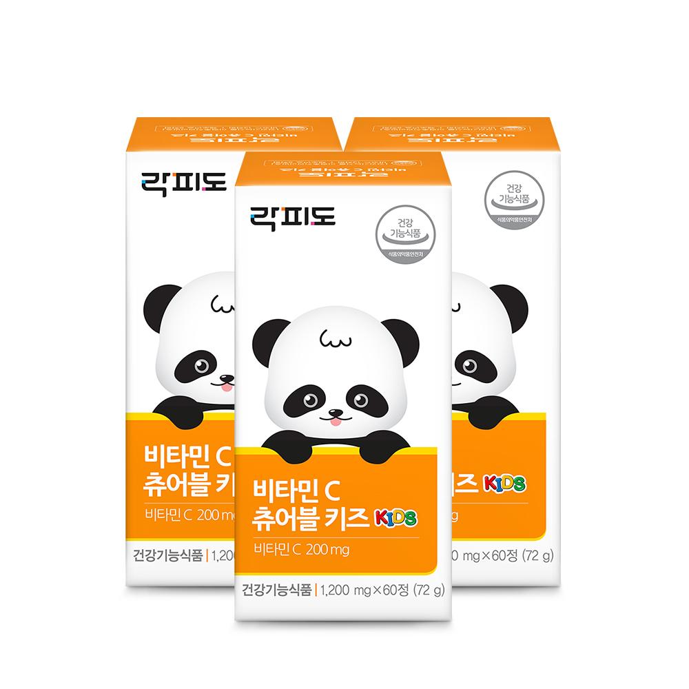 [헬시페스타 특가] 락피도 비타민C 츄어블 키즈 3박스 (90일분) + 적립금 3,000원 증정 + 티니핑 아르기닌 스틱 젤리 1개 증정_2