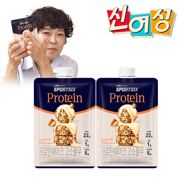 [신여성 특가] 뉴케어 스포식스 프로틴 쉐이크 고소율무 2세트 (총 14포)