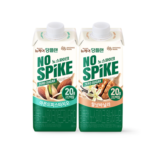 당플랜 노스파이크 아몬드피스타치오 240ml (18팩) + 월넛바닐라 240ml (18팩)
